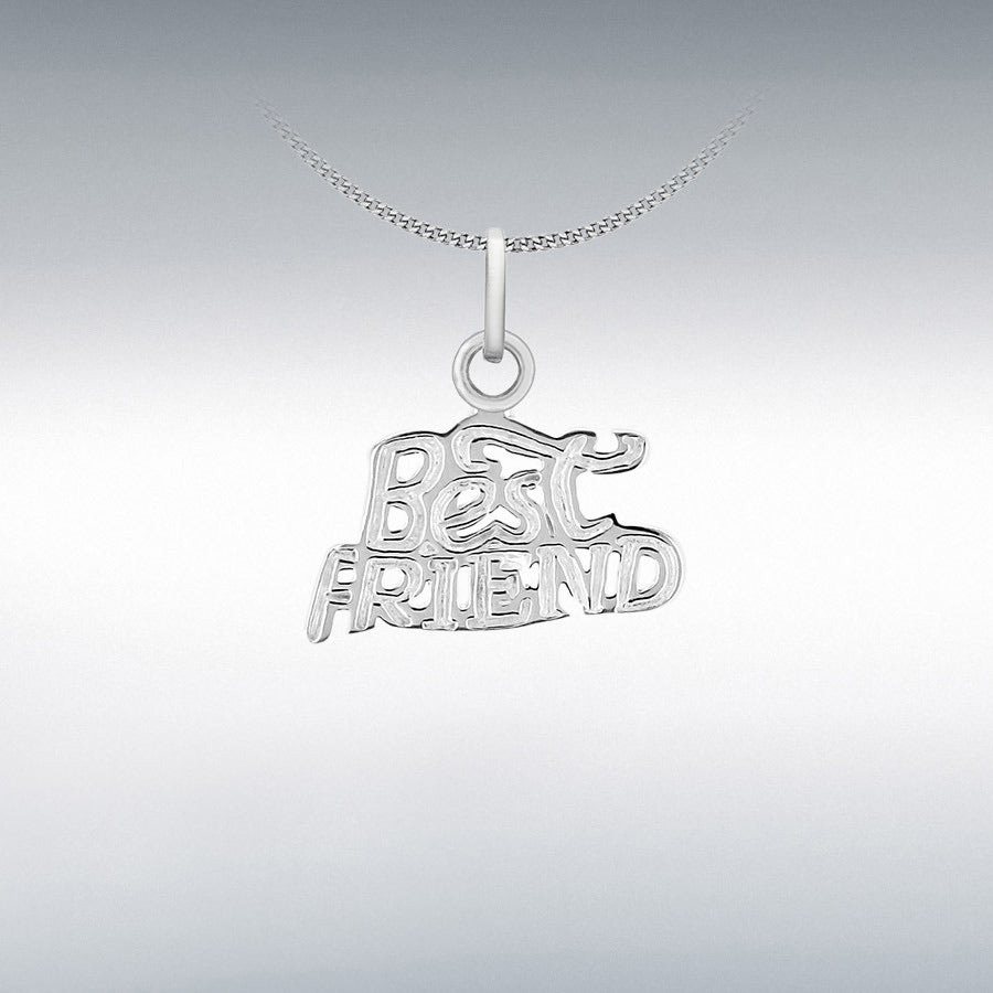 STERLING SILVER 'BEST FRIEND' PENDANT