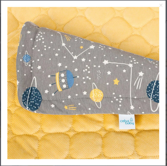 Baby Mini Bedding, Blanket and Pillow - Space, Rockets