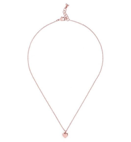 TED BAKER-TINY HEART PENDANT NECKLACE ROSE GOLD