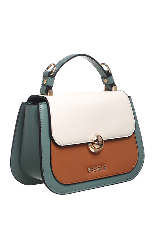 MULTI COLOUR FLAP OVER BAG by Bessie