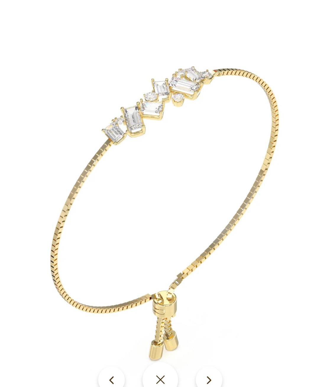 Guess Chandelier Crystal Gold Bracelet