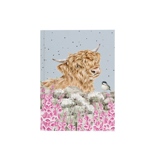 'JUST FOR MOO' HIGHLAND COW A6 NOTEBOOK