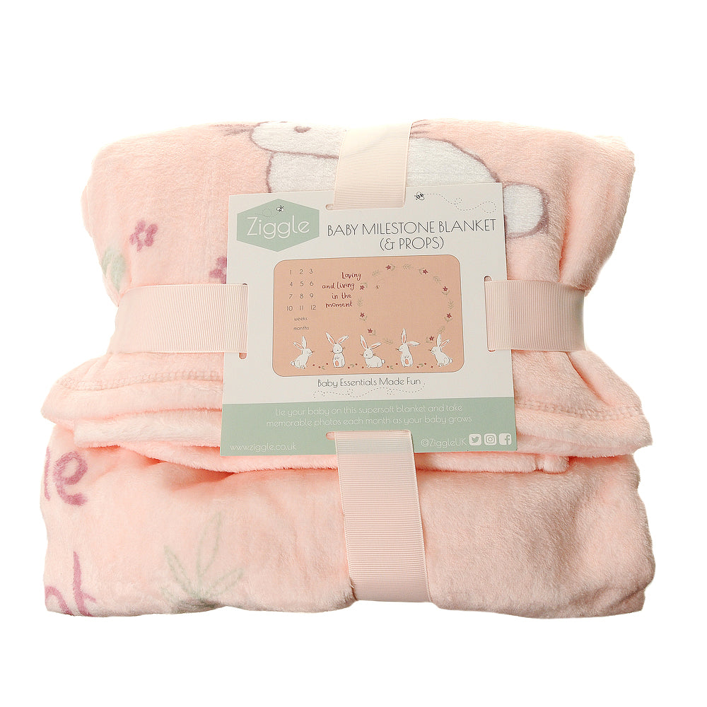 Ziggle Bunnies Milestone Blanket