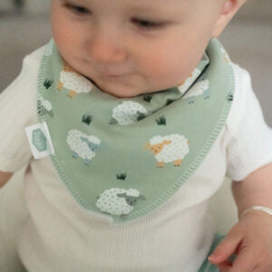 Ziggle Sheep and grasses Bib
