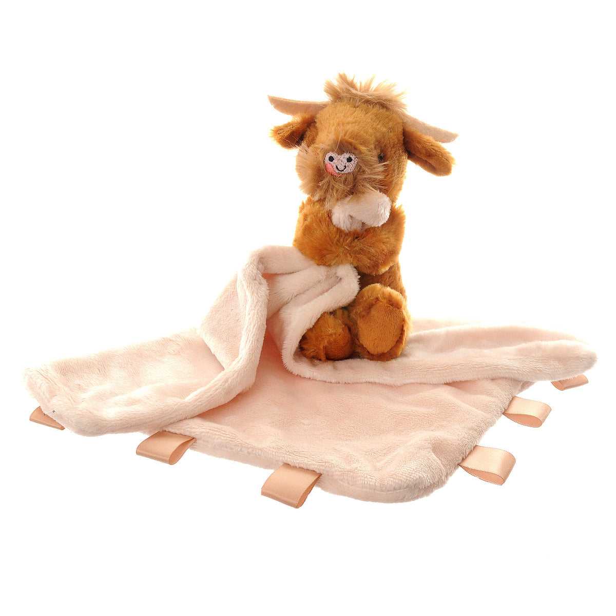 Ziggle Highland Cow Plush Comforter Blanket