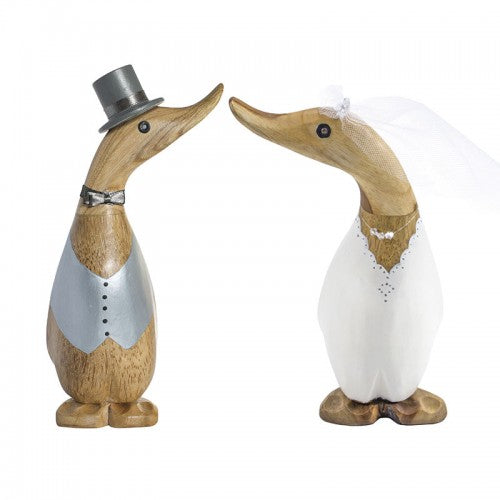 Wedding Gift Ducklings - Grey Top Hat and Coat