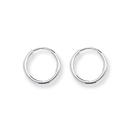 Silver hoop earrings