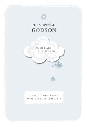 GODSON CHRISTENING CARD