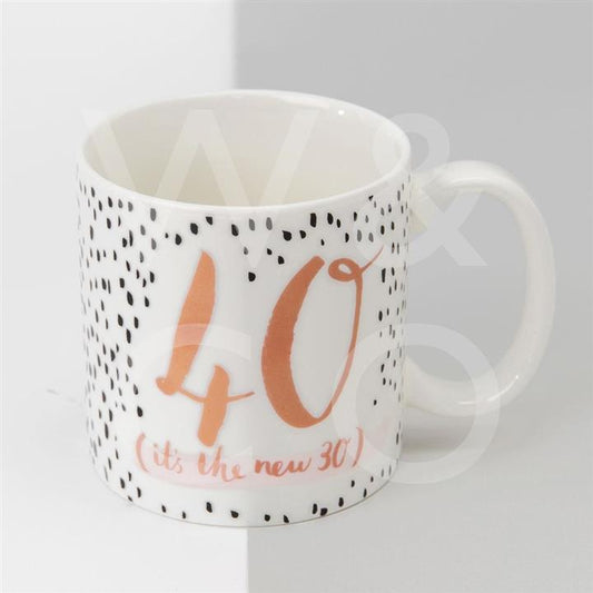 LUXE PORCELAIN FEMALE BIRTHDAY MUG - 40