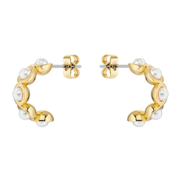 TED BAKER PHEONA PEARL BUBBLE HOOP EARRINGS
