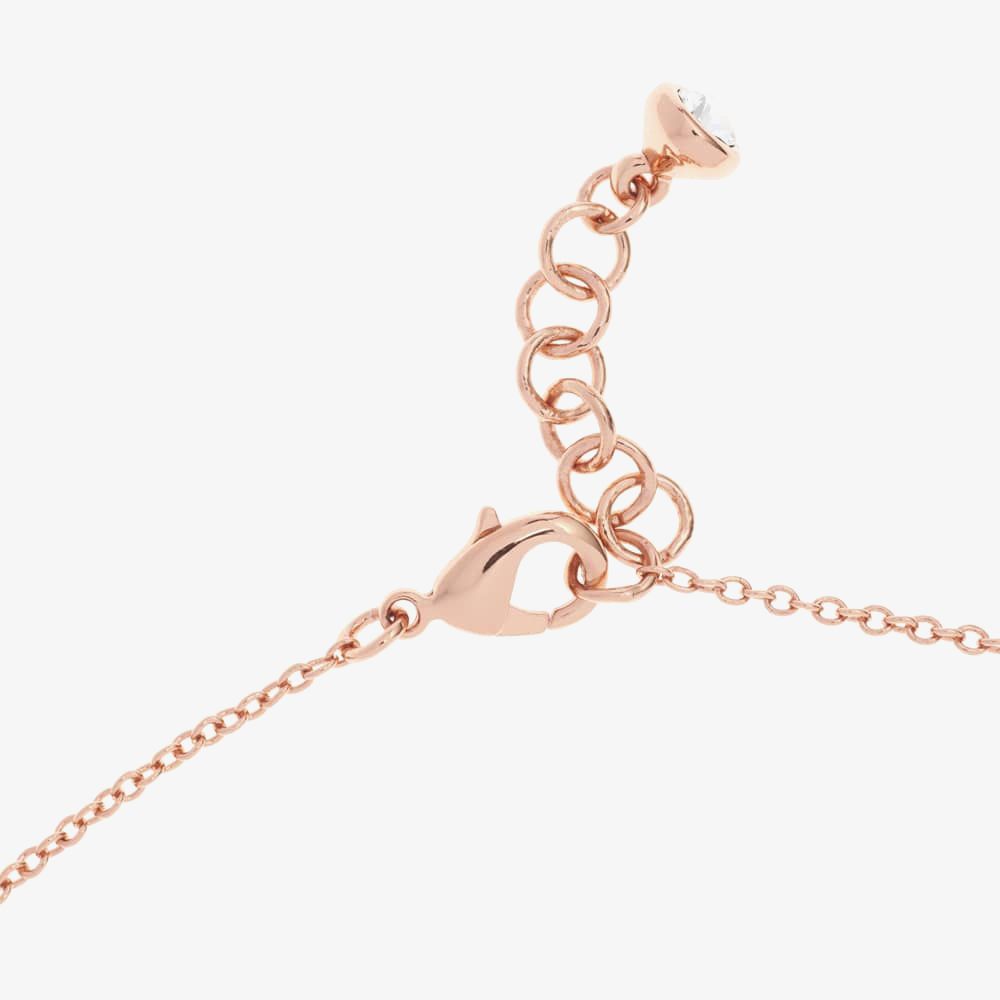 TED BAKER-TINY HEART PENDANT NECKLACE ROSE GOLD