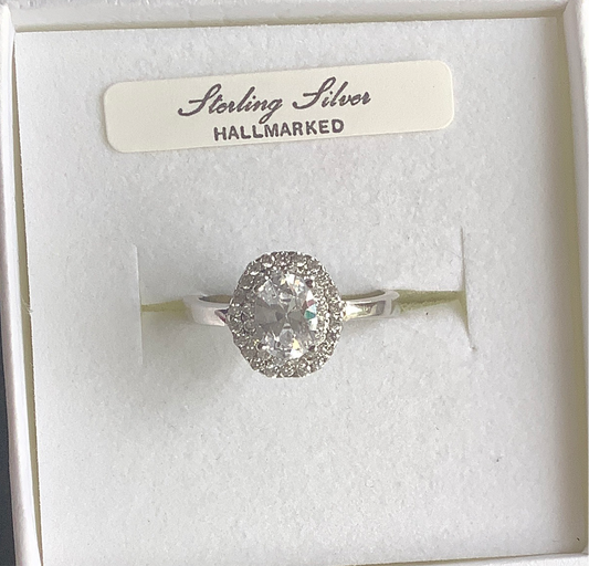 Silver cz Ring