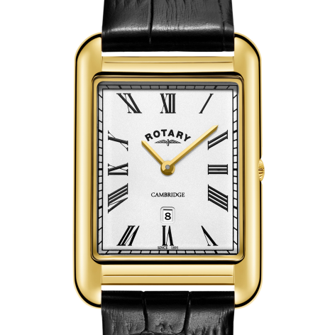Rotary Gold Cambridge Shaped Gents Watch