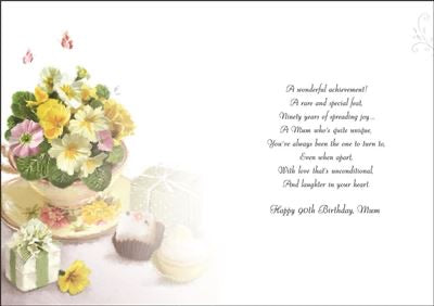 Mum 90th Birthday Cards