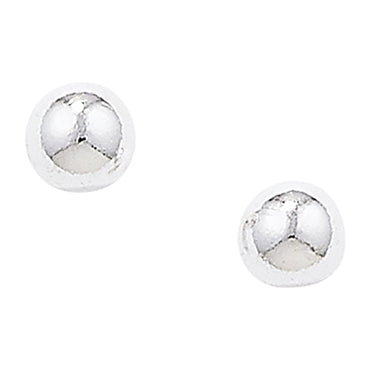 Silver Children’s, Ladies 4mm ball stud earrings