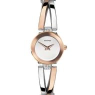 Ladies rose/ Silver Dress Watch