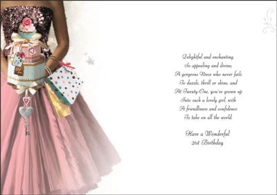Niece 21st Birthday Cards