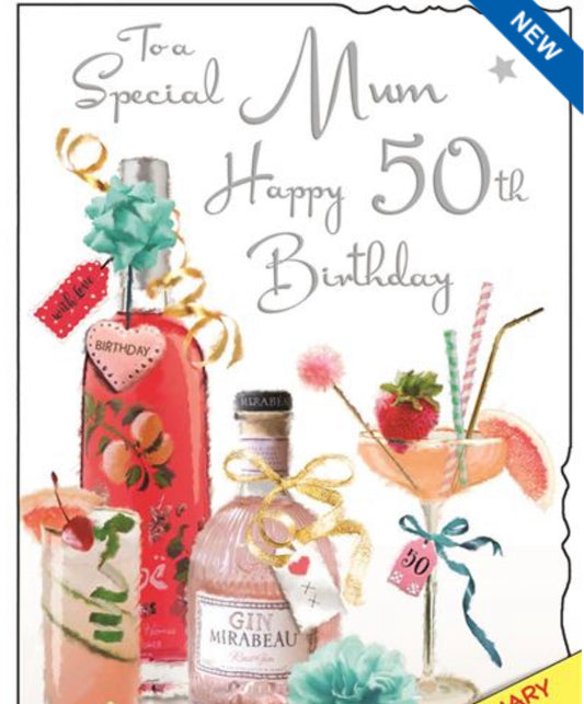 Mum 50th birthday cards