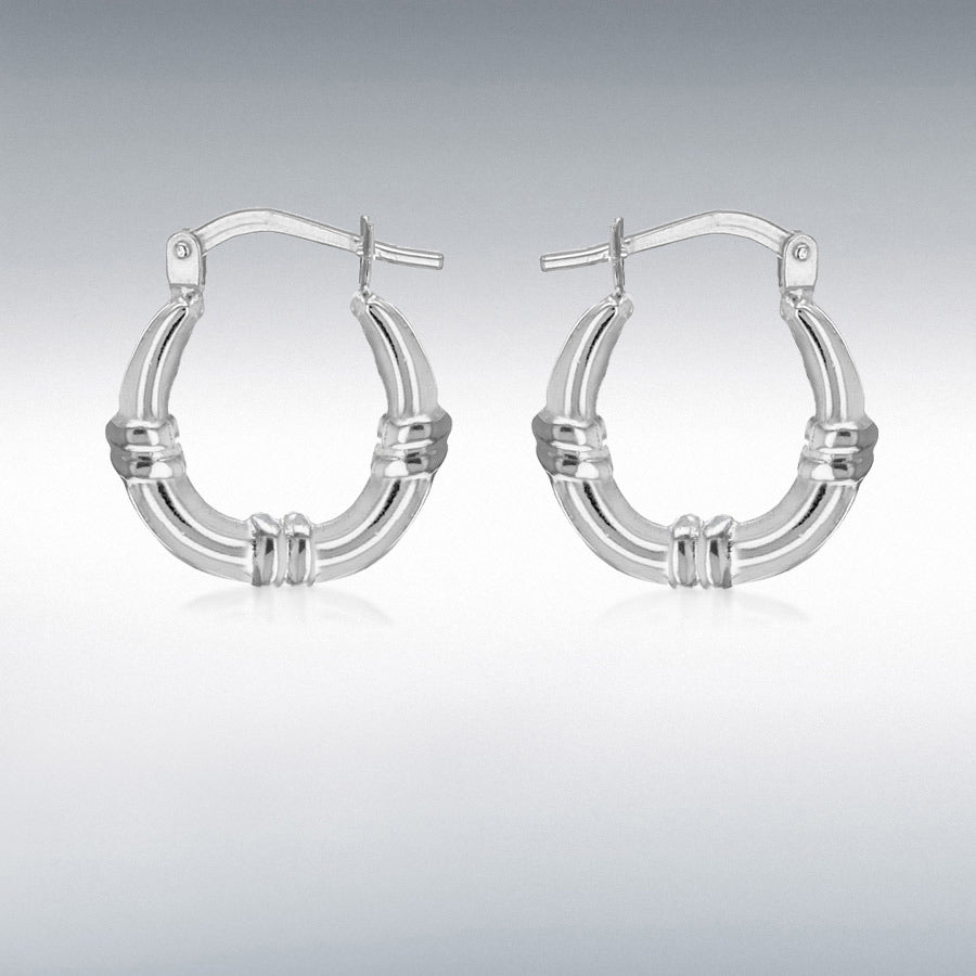 Silver Creole Earrings