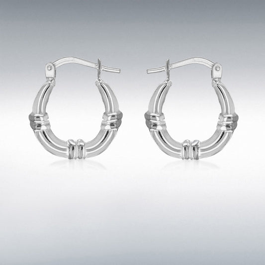 Silver Creole Earrings