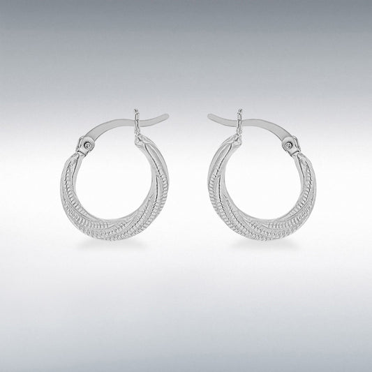 Silver Creole Earrings