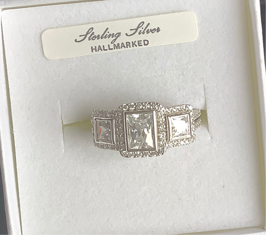 Silver CZ Ring