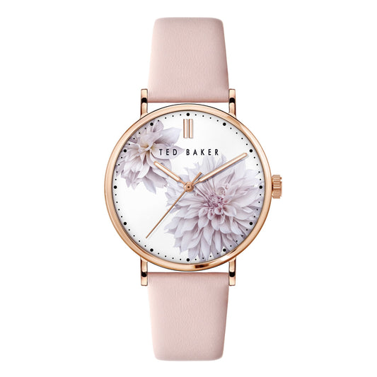 Ladies Phylipa Peonia Stainless Steel Rose Gold Ted Baker Watch