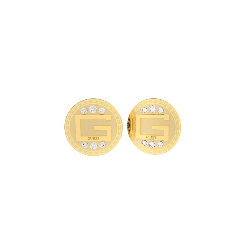 Ladies Guess G Solitaire G Coin Stud Earrings