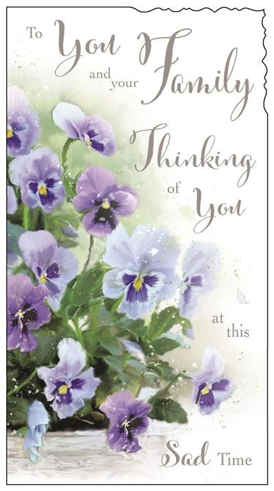To You and Your Family sympathy cards