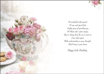 Mum 80th Birthday Cards