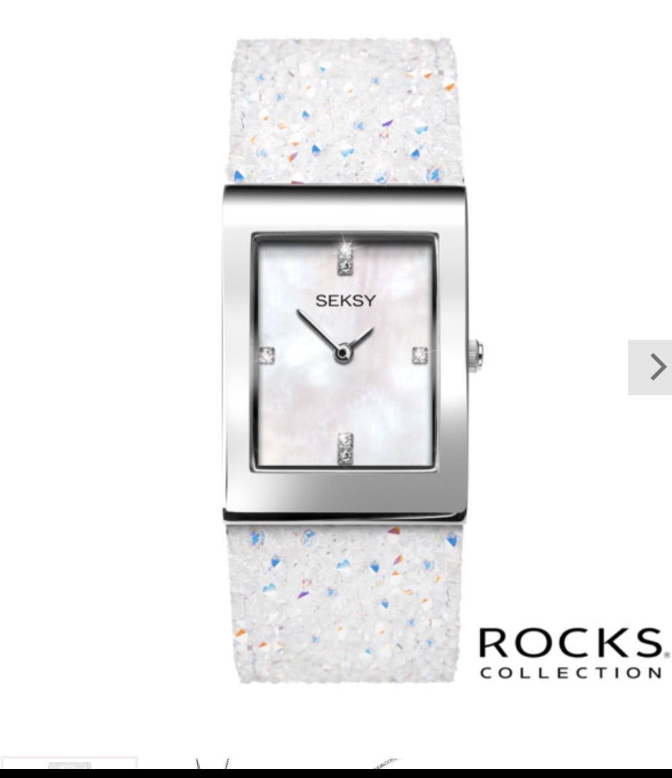 Seksy Rocks® Stone Set Bracelet Watch