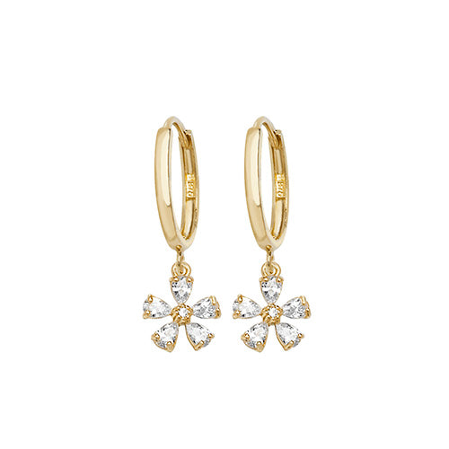 9CT YEL GOLD DROP EARRINGS